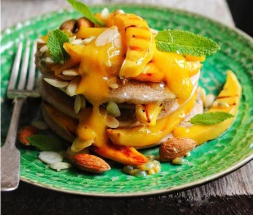 Vegan pancake recipe: How to make almond, mango and passionfruit pancakes for Pancake Day | London Evening Standard