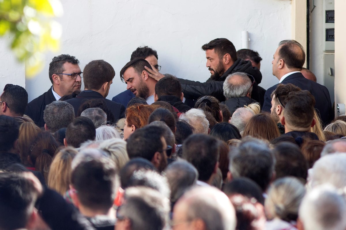 Heartbroken family mourn at burial for two-year-old boy who died after falling down 100-metre borehole in Spain | London Evening Standard