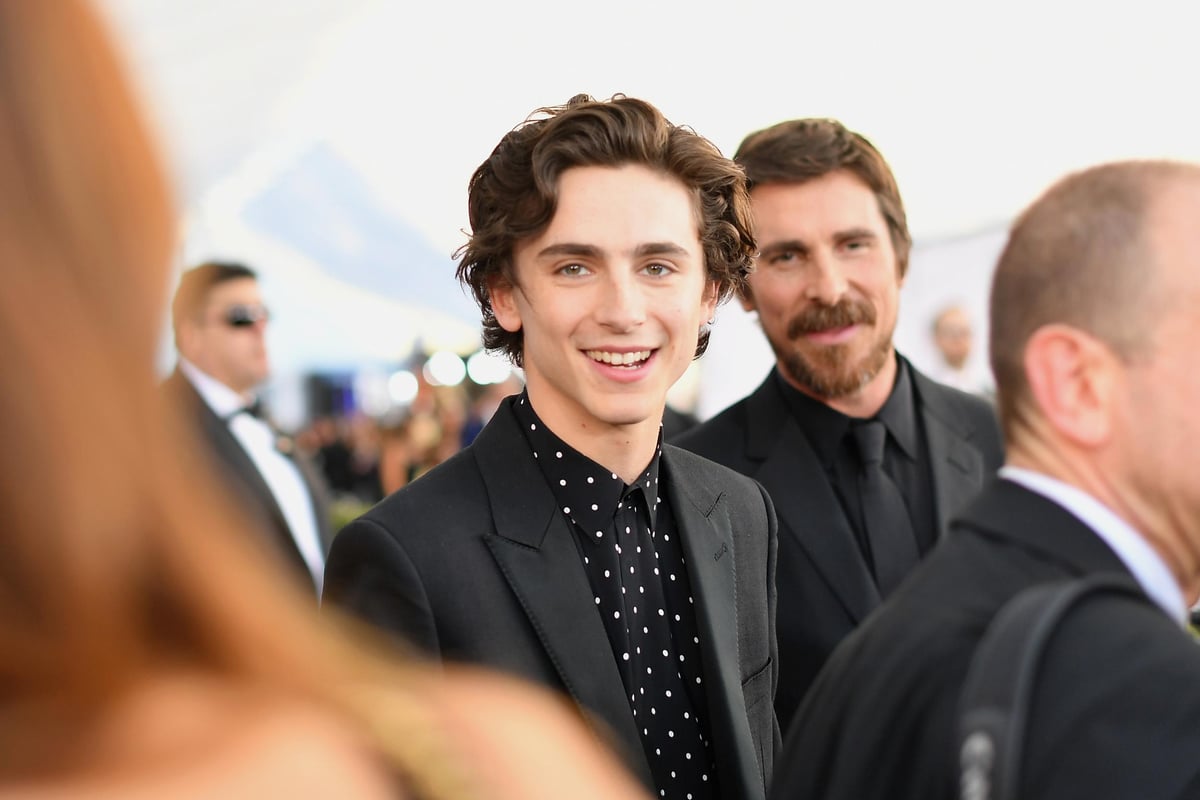 SAG Awards 2019: Timothée Chalamet rocks leather trousers on the red carpet | London Evening Standard