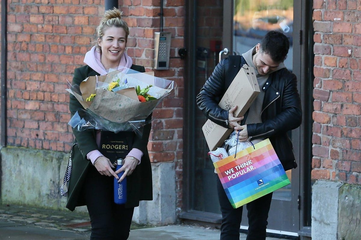 Gemma Atkinson and Gorka Marquez are all smiles as they're spotted for first time since pregnancy announcement | London Evening Standard