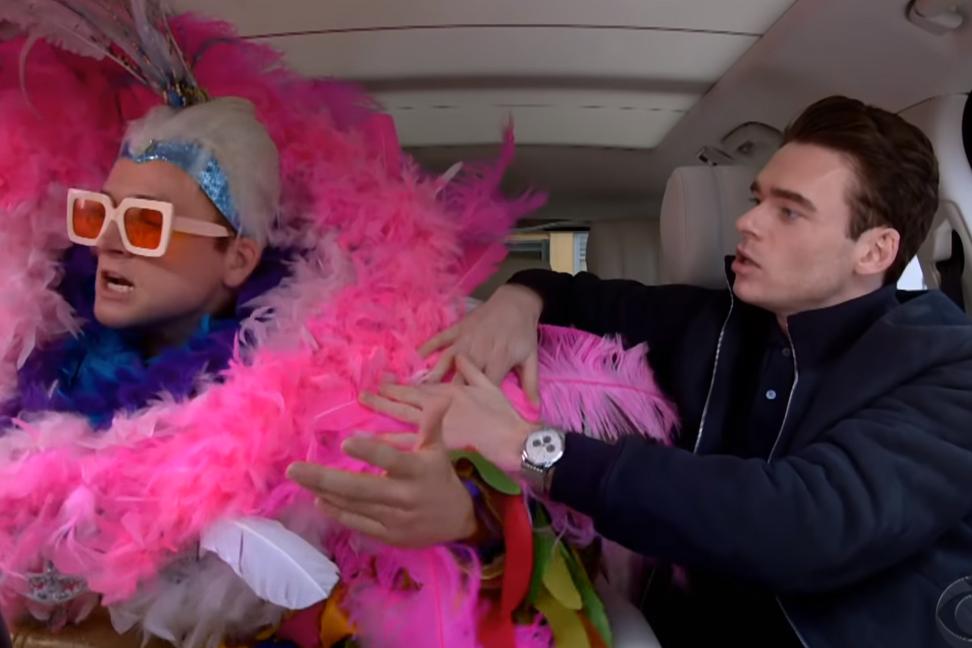 Taron Egerton and Richard Madden got ‘blind drunk’ for Carpool Karaoke