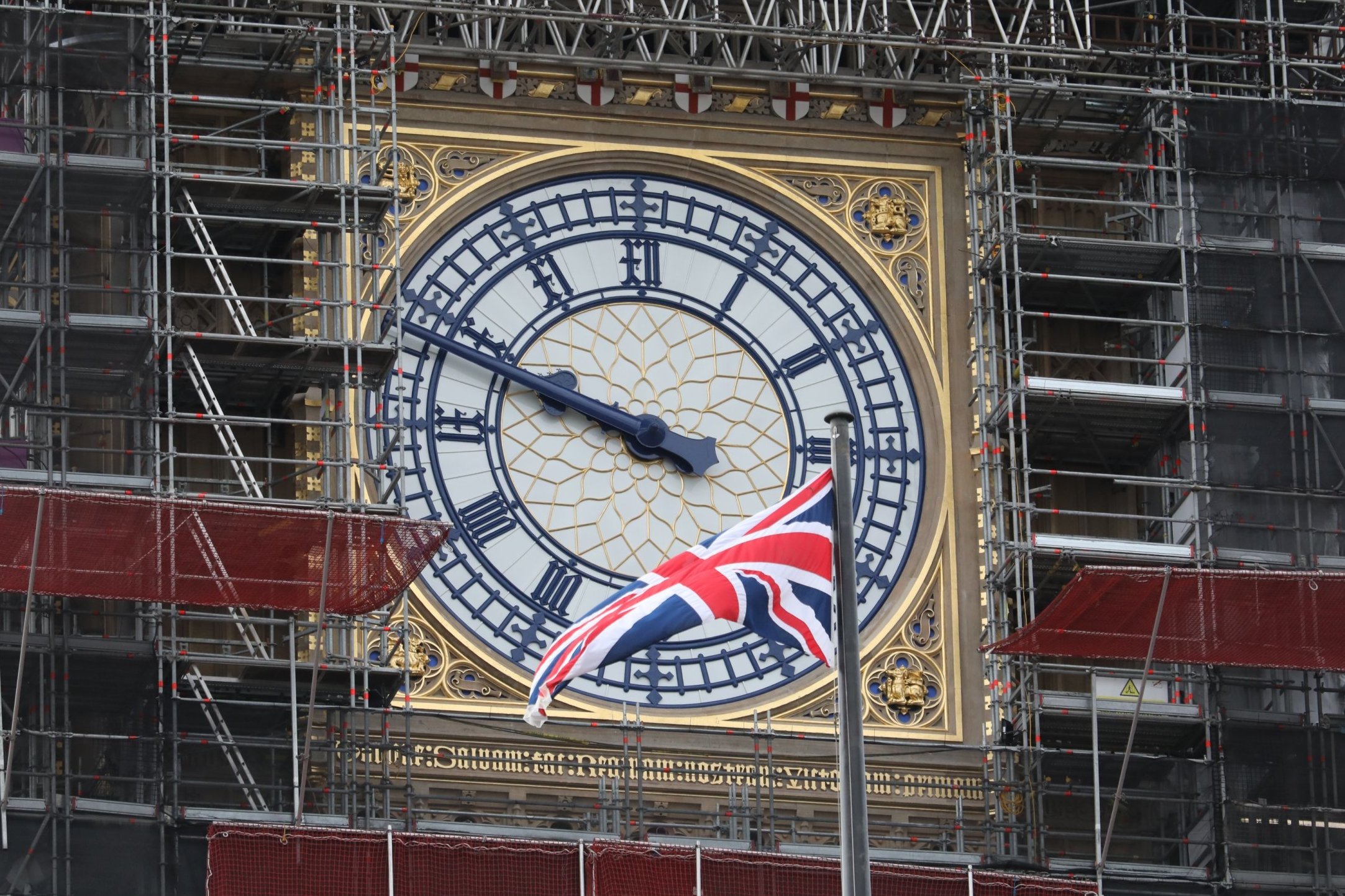 Big Ben's iconic clock face restored to original blue colour