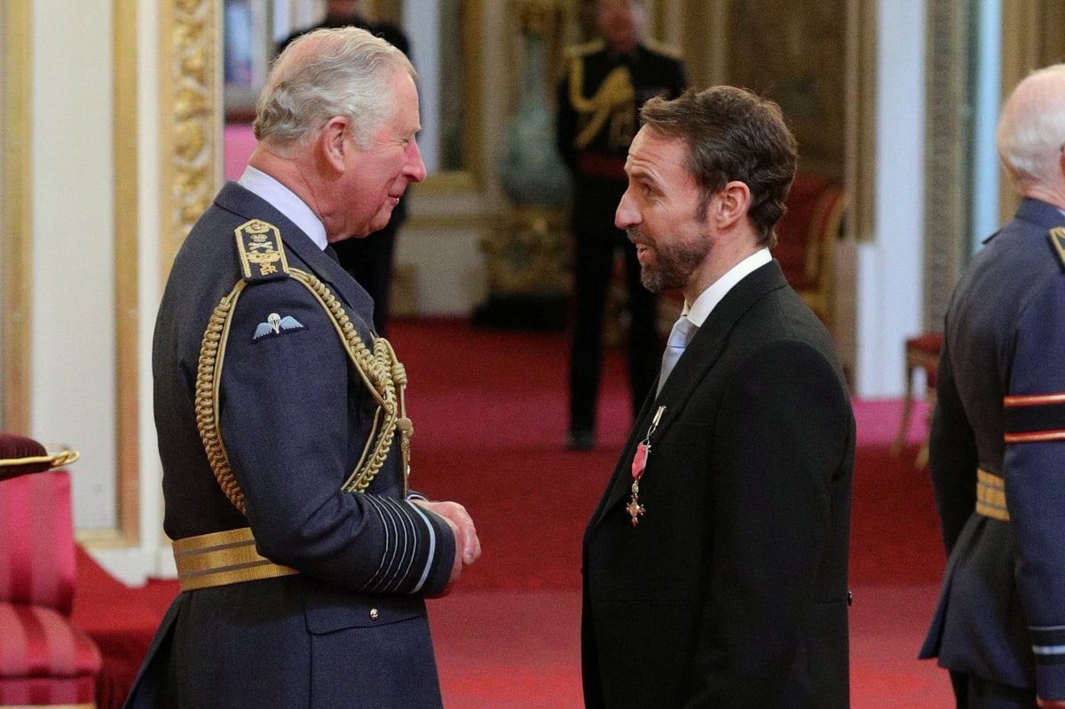 Gareth Southgate receives OBE from Prince Charles after leading England to World Cup semi-finals | London Evening Standard