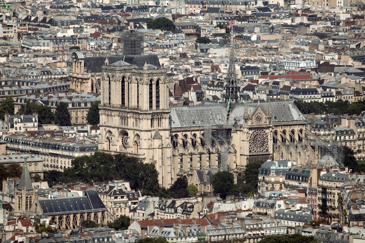Notre Dame fire: Social media search for 'dad and daughter' captured in poignant photograph before blaze | London Evening Standard