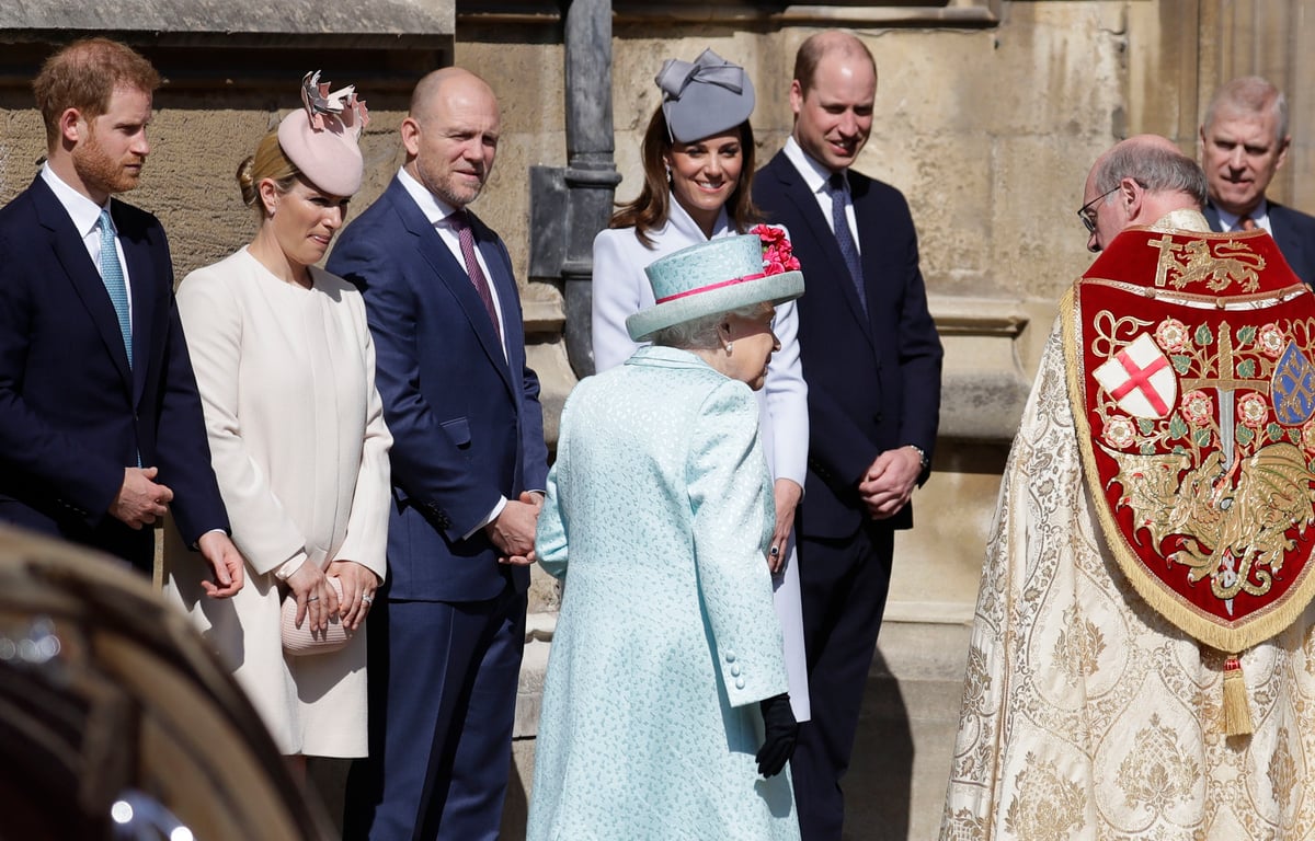 Pregnant Meghan absent as Prince Harry joins Queen and senior royals for Easter Sunday church service | London Evening Standard