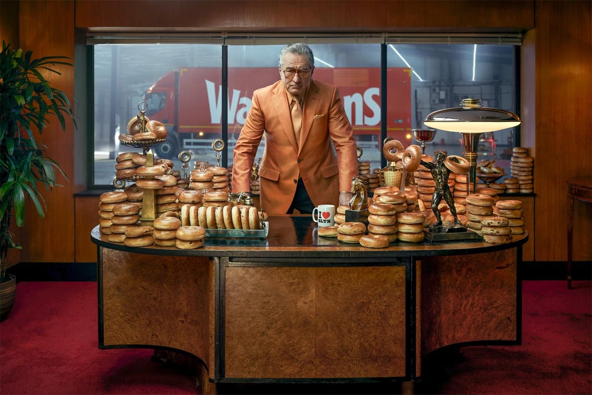 Robert De Niro swaps Hollywood for Bolton as he watches the 'dough roll in' in new Warburtons ad | London Evening Standard