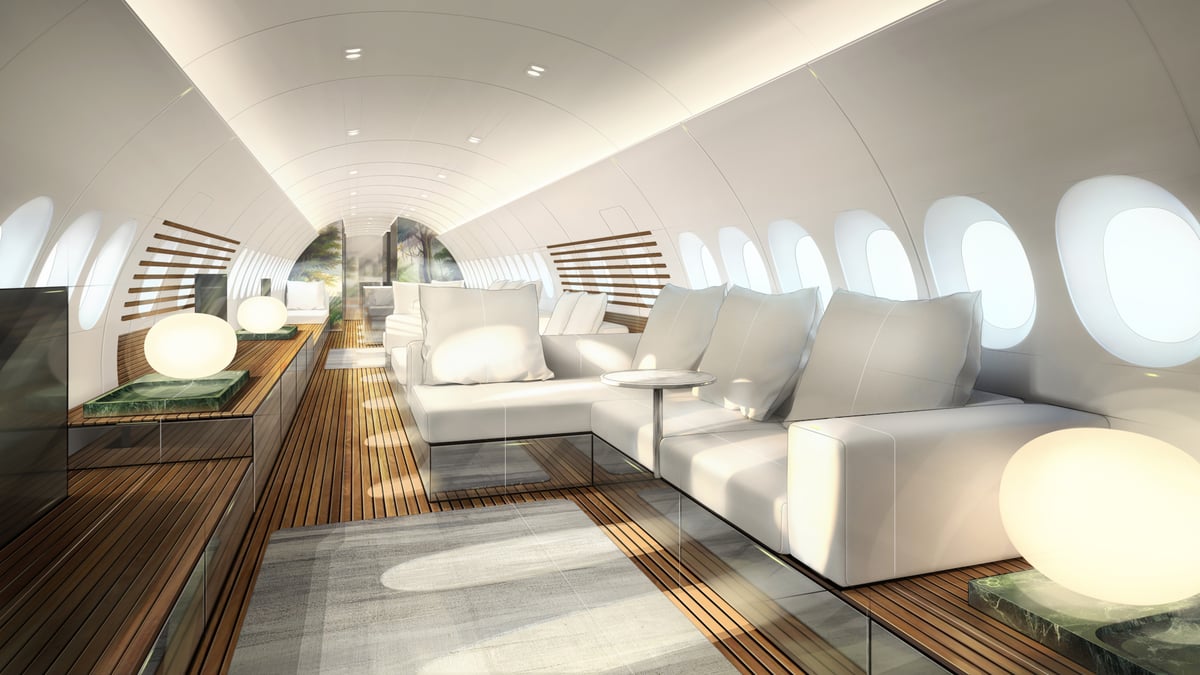 Lufthansa Technik's new SkyRetreat private jet concept looks like a luxury yacht | London Evening Standard