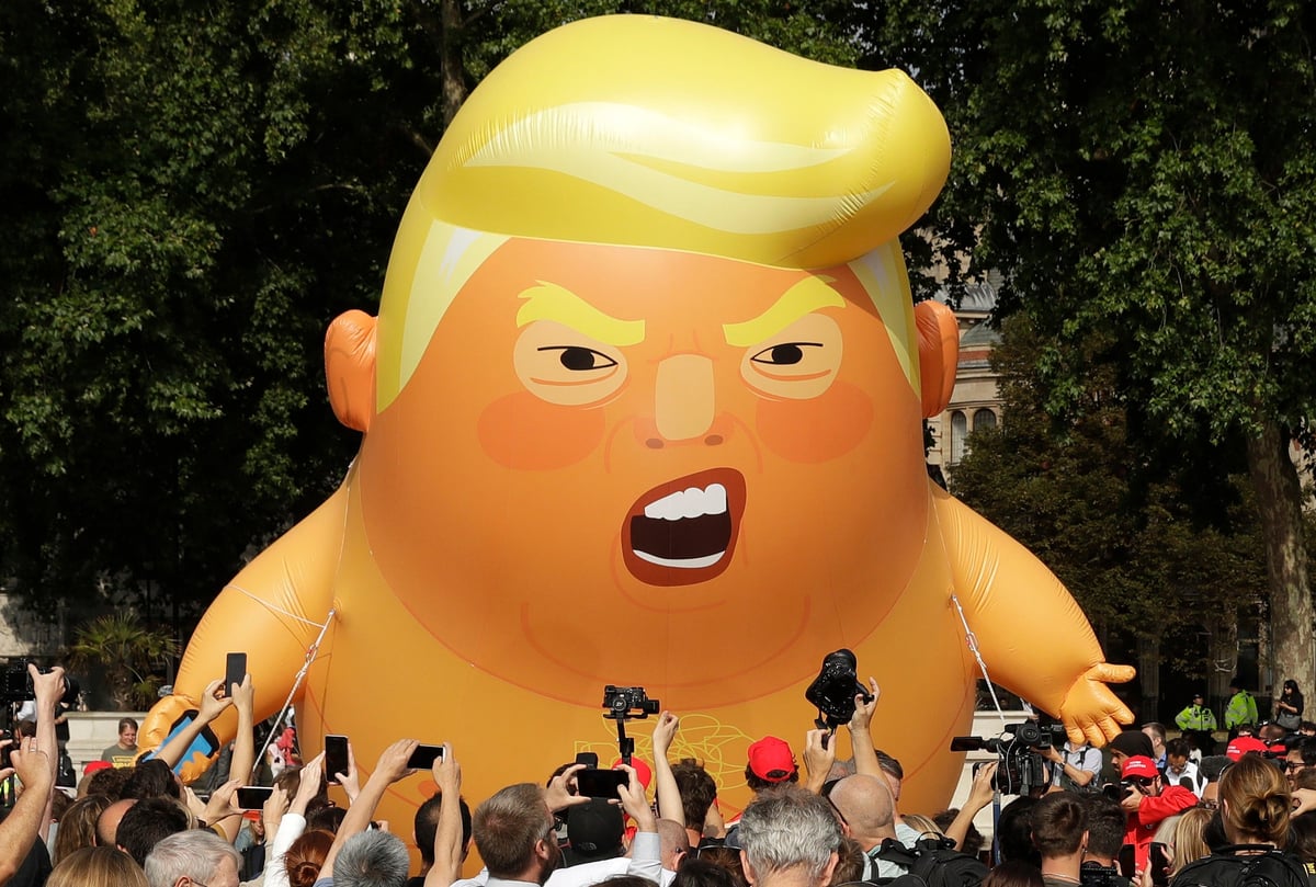 Trump baby blimp set to fly over London on Tuesday as fundraisers reach their £30k target | London Evening Standard