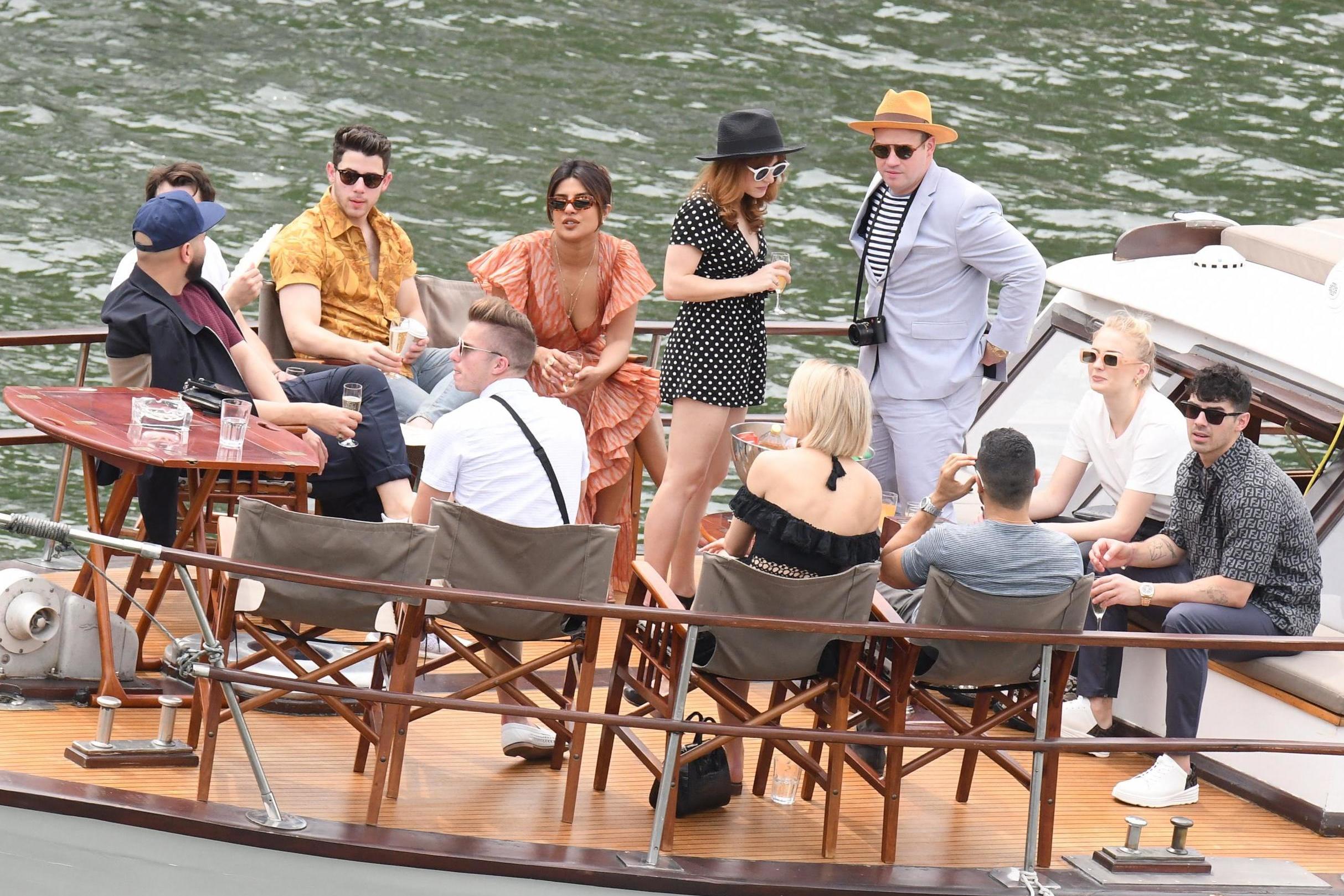 Sophie Turner and Joe Jonas throw a pre-wedding boat party