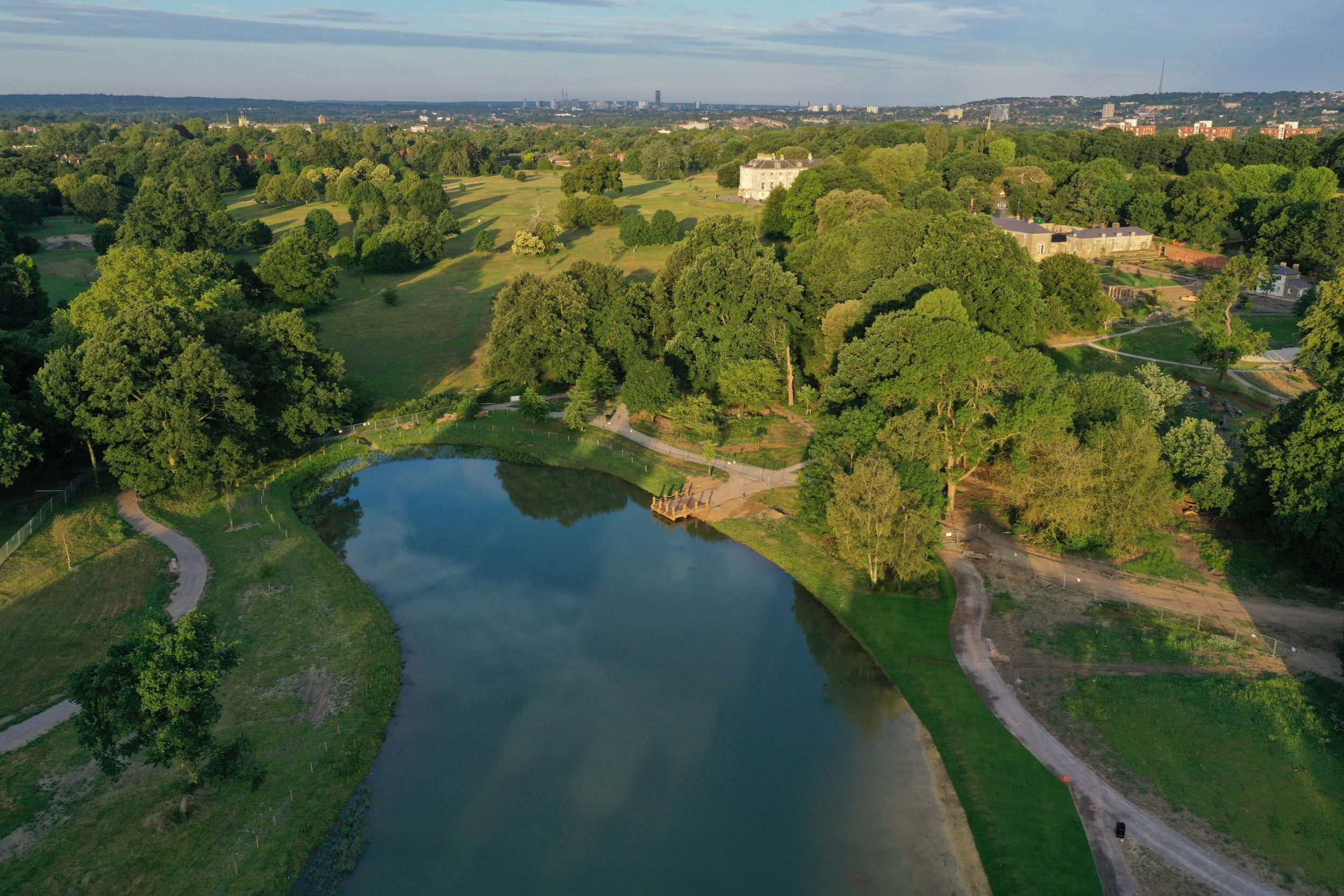 New wild swimming lake opens at Beckenham Place Park