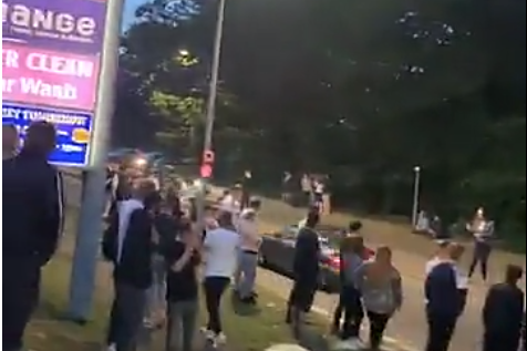 Stevenage car crash: Seventeen injured as two cars smash into crowds watching boy racers | London Evening Standard