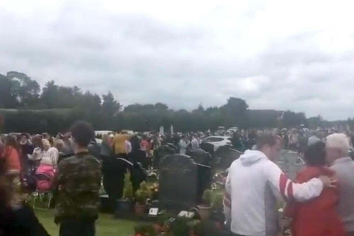 Grandfather rushed to hospital after car drives ‘at speed’ towards crowds at cemetery | London Evening Standard