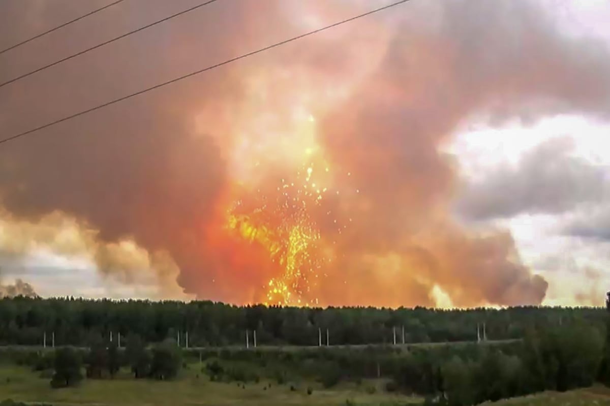 Russia explosions: 100,000 residents told to leave their homes after powerful blasts at military depot in Siberia | London Evening Standard