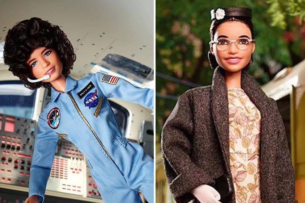 Feminist icons Rosa Parks and Sally Ride turned into Barbie dolls
