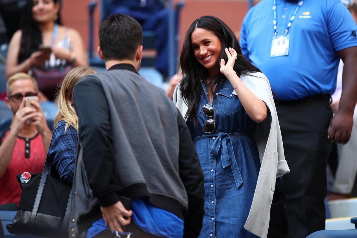 Meghan Markle wore a J.Crew denim shirtdress to watch Serena Williams in US Open final | London Evening Standard