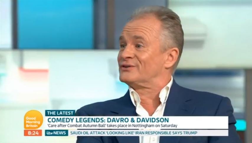Bobby Davro says he is ‘drunk’ on Good Morning Britain while promoting work for substance abuse charity | London Evening Standard