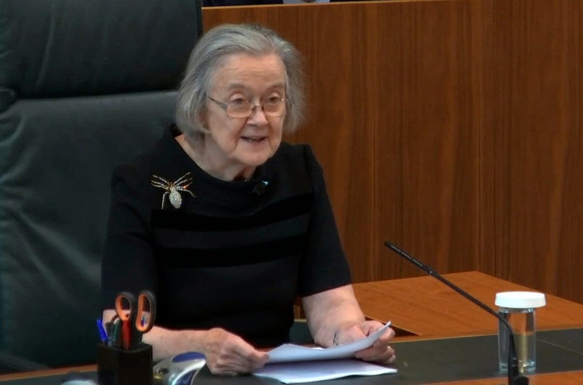 Lady Hale causes a stir as she wears giant spider brooch to hand down Supreme Court ruling | London Evening Standard