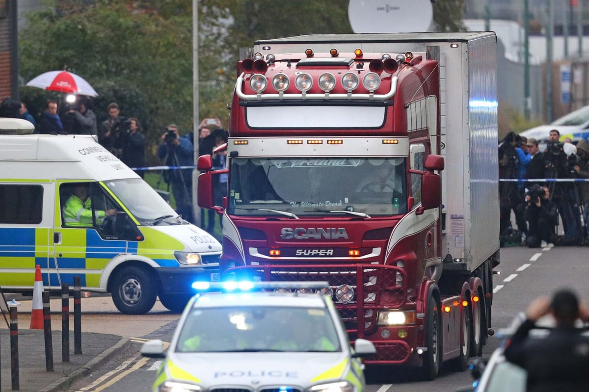 Essex lorry deaths latest: Two arrested on suspicion of manslaughter after 39 people found dead | London Evening Standard