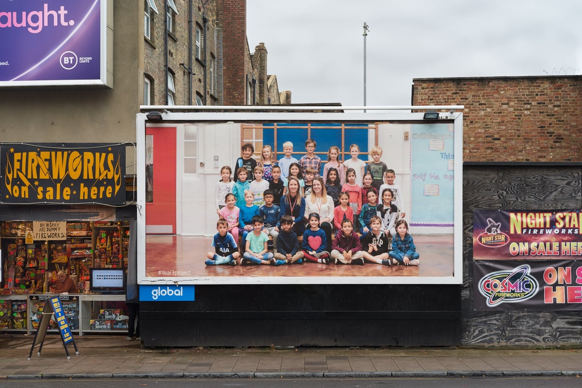 Steve McQueen unveils huge school photo project of London's Year 3s on 600 billboards across the city | London Evening Standard