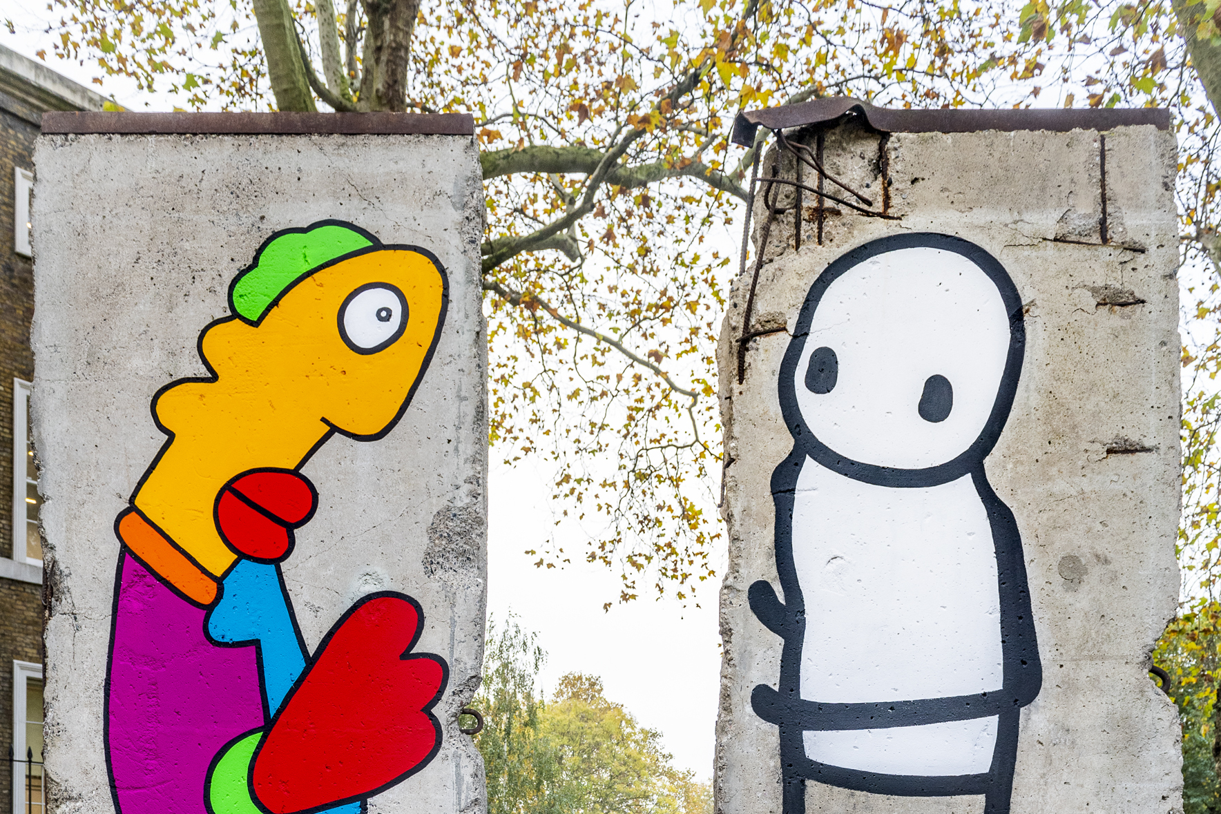 STIK and Thierry Noir design new work for Berlin Wall 30th anniversary