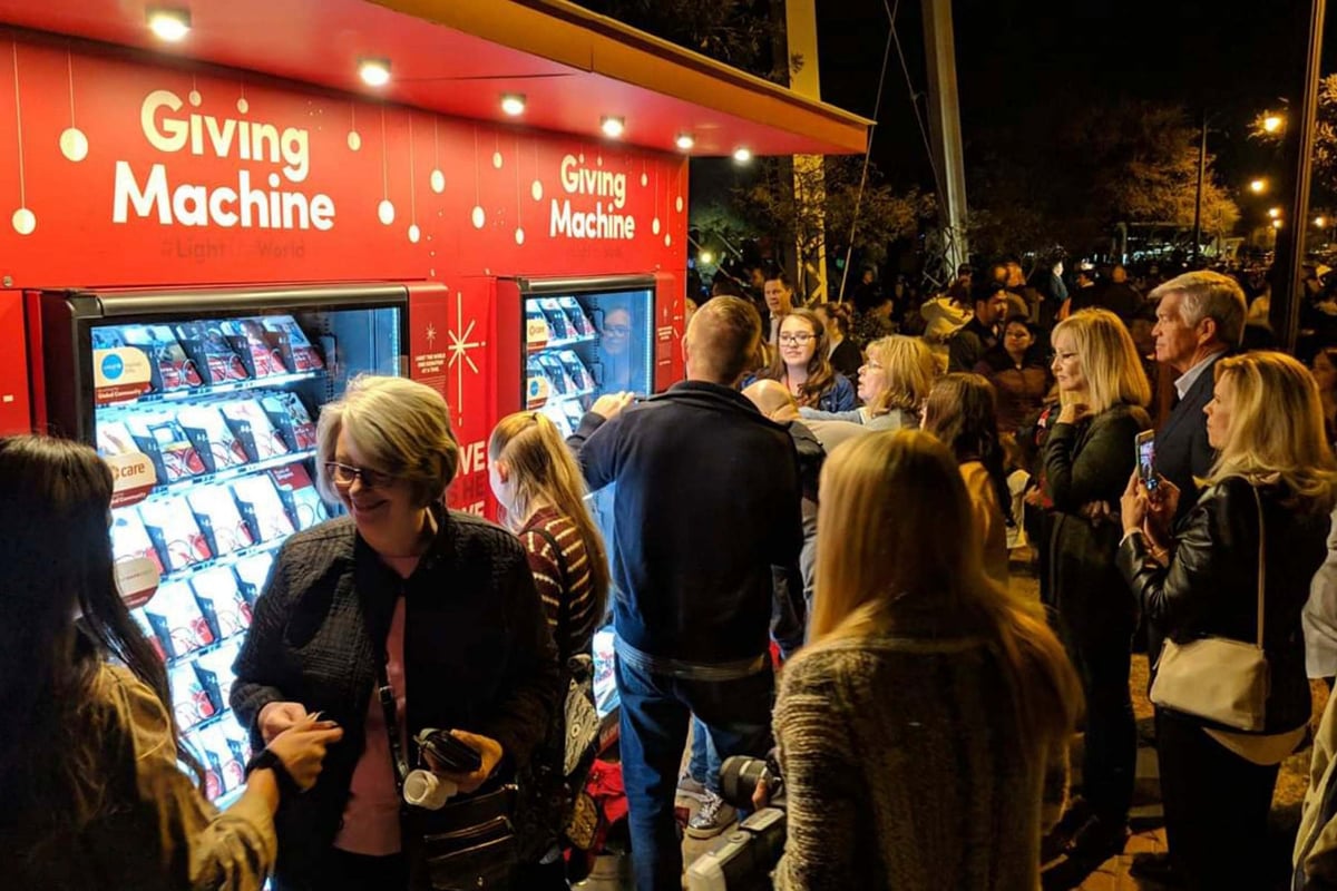 Charitable vending machines open in London this Christmas | London Evening Standard