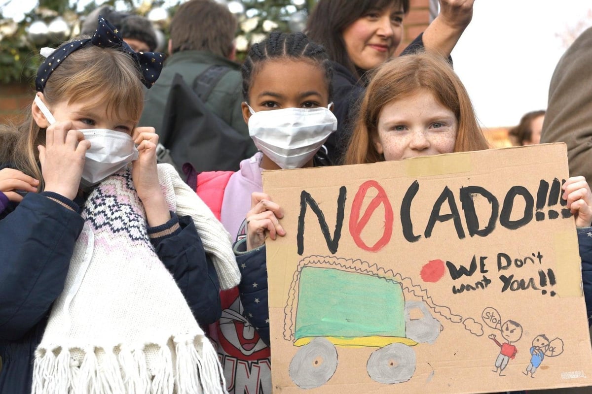 Parents win key victory in fight to stop Ocado hub beside school in north London | London Evening Standard