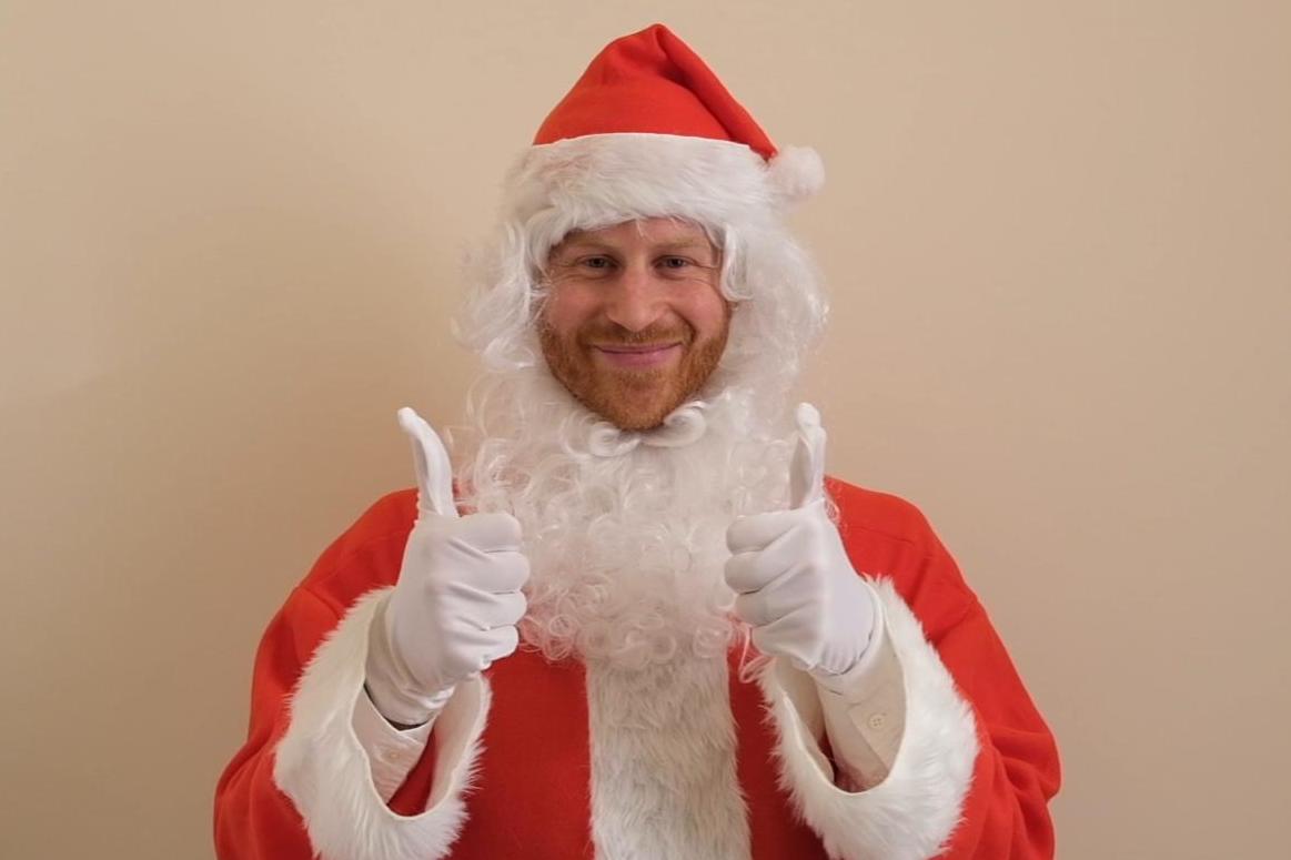 Prince Harry dresses as Santa to send touching Christmas message to children of fallen British Forces soldiers | London Evening Standard