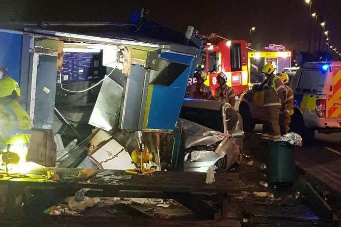 Blackheath crash: Three rushed to hospital after car smashes into tea hut in south-east London | London Evening Standard