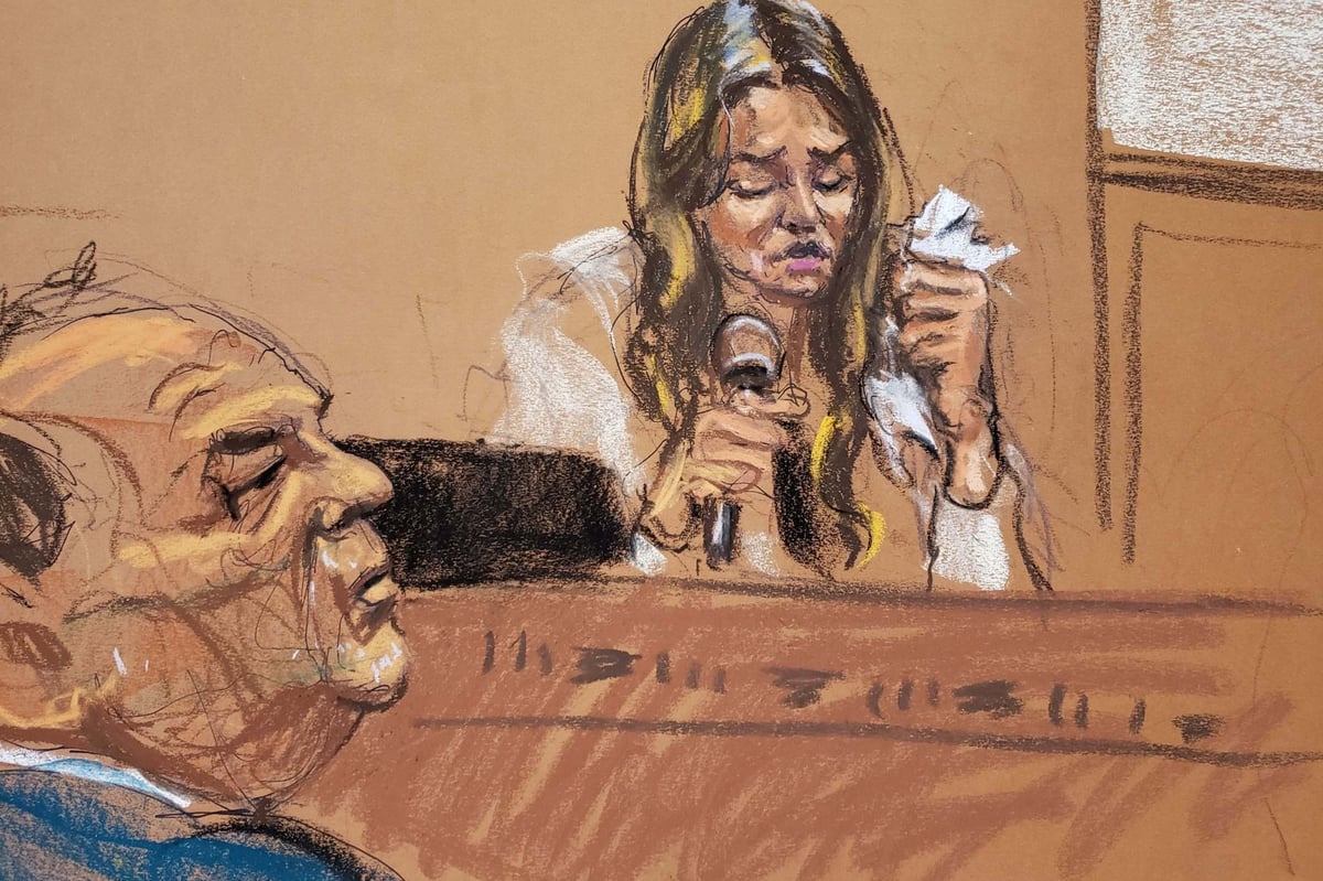 Harvey Weinstein accuser sobs as she tells rape trial she tried to fight him off | London Evening Standard