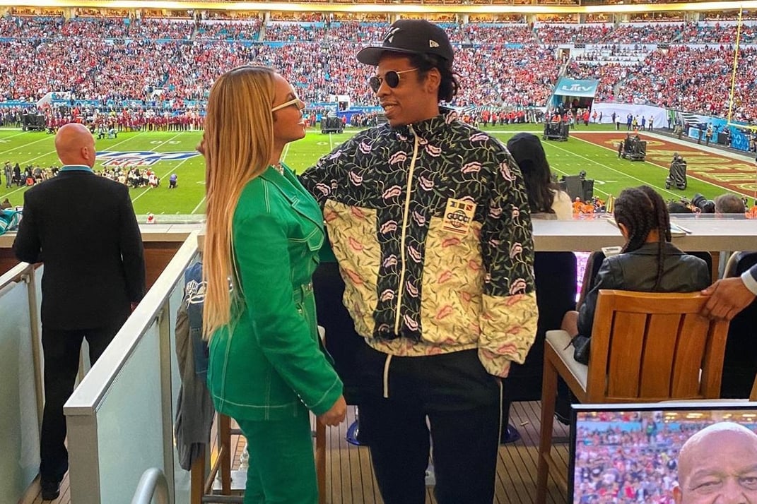 Jay Z denies he and Beyonce staying seated for national anthem at Super Bowl was protest | London Evening Standard