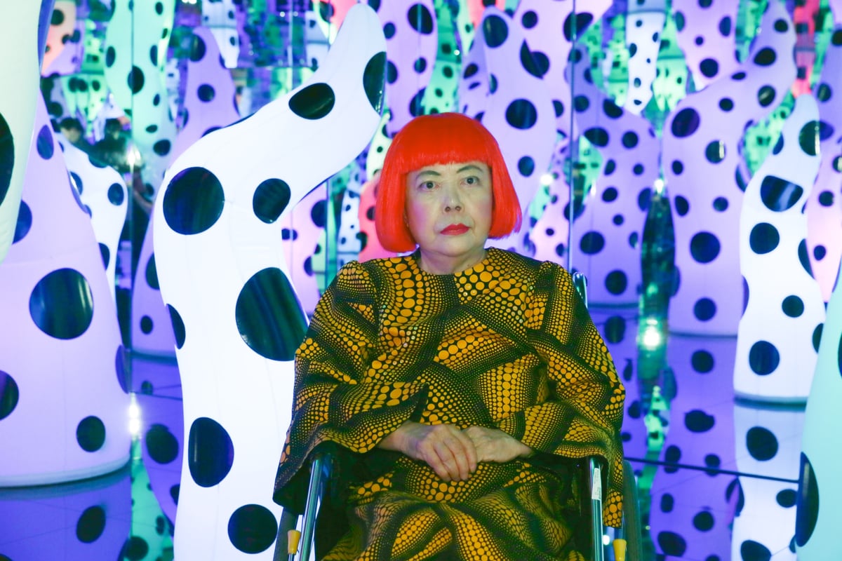 'Disappear from this earth': Polka-dot pumpkin artist Yayoi Kusama writes message to the coronavirus | London Evening Standard