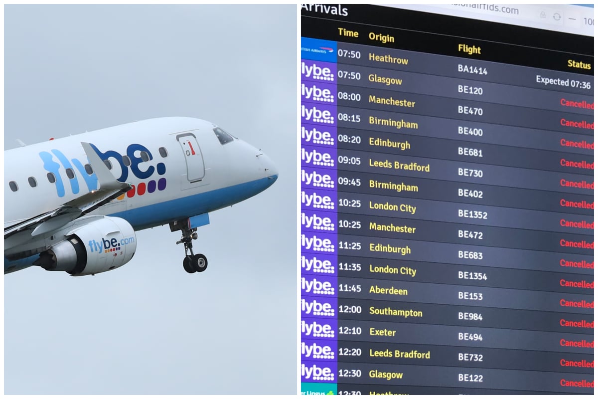 Which airports did FlyBe fly to and from in the UK? | London Evening Standard