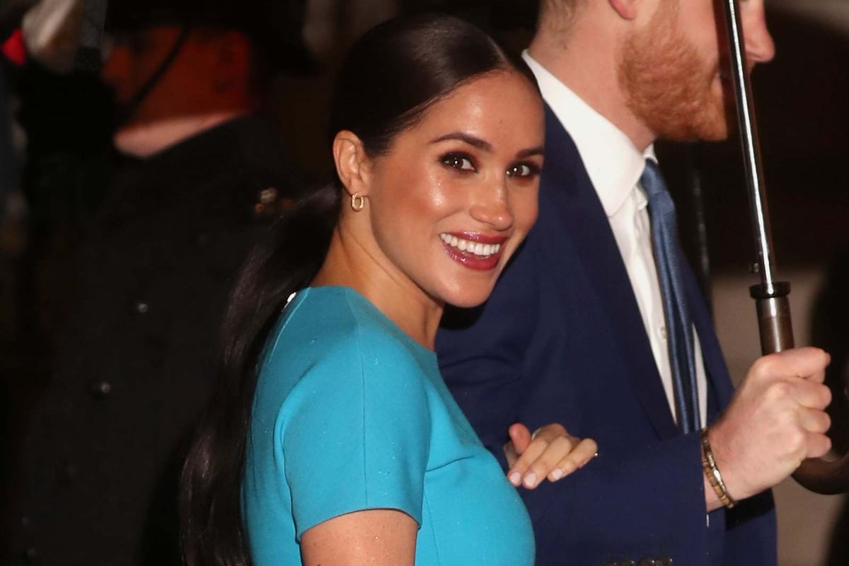 Meghan Markle dazzles in baby blue Victoria Beckham dress for first UK appearance in two months | London Evening Standard