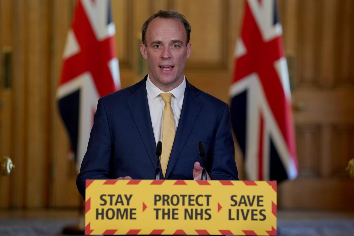 Dominic Raab says Boris Johnson is a 'fighter' and 'will pull through' as he fights Covid-19 in hospital | London Evening Standard