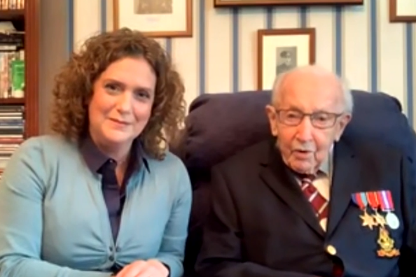 War veteran Captain Tom Moore, 99, raises over £7m for NHS by walking lengths of his garden | London Evening Standard