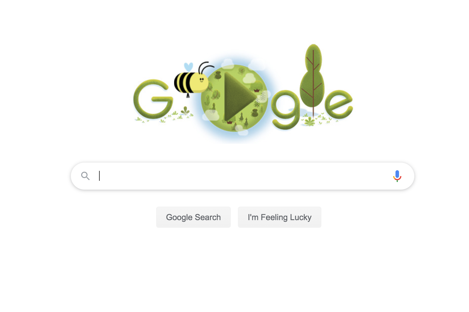 Today's Google Doodle celebrates Earth Day