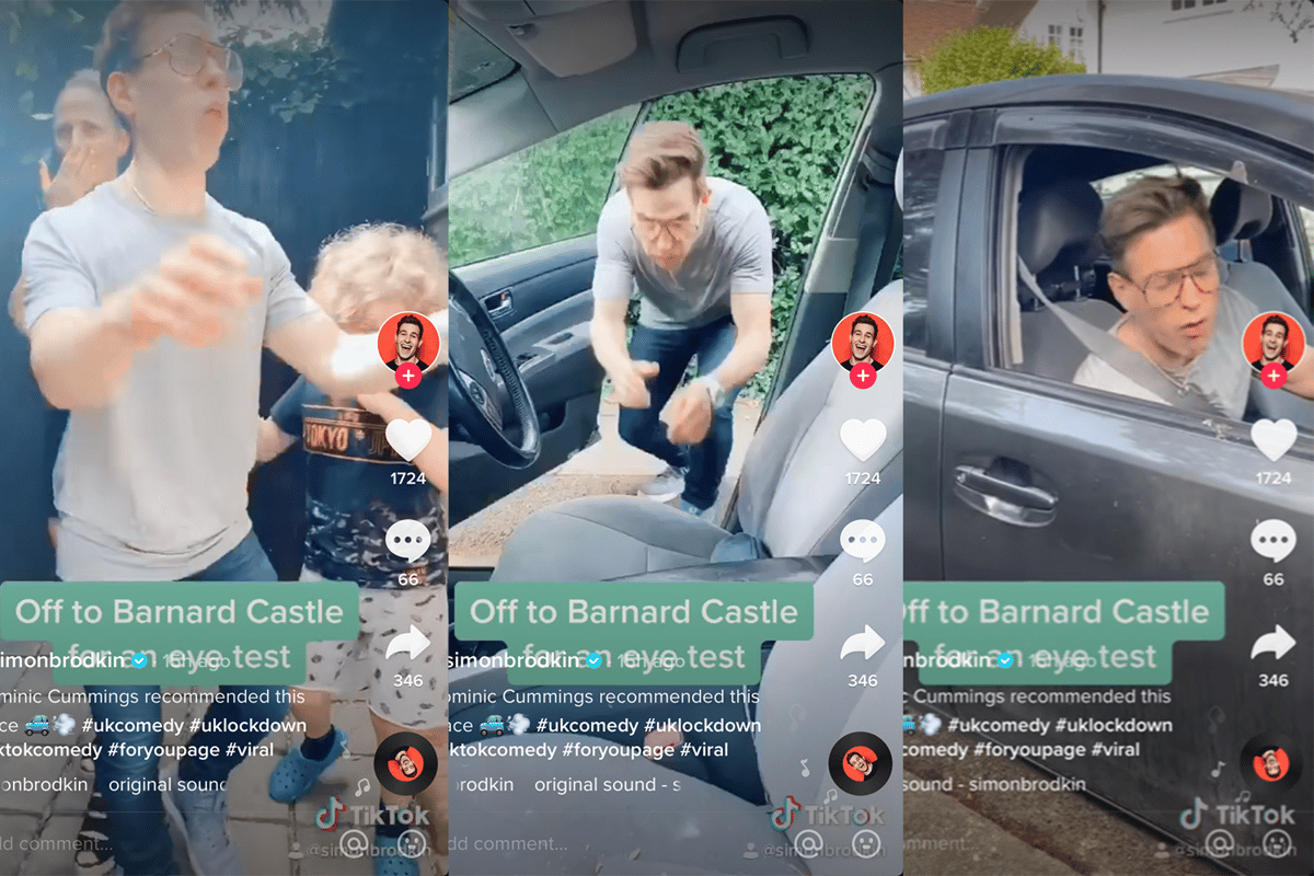 Dominic Cummings mocked by comedian Simon Brodkin in new TikTok video | London Evening Standard