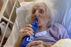 ‘She’s hardcore’: Great-great-grandmother, 103, celebrates with a cold beer after recovering from coronavirus | London Evening Standard