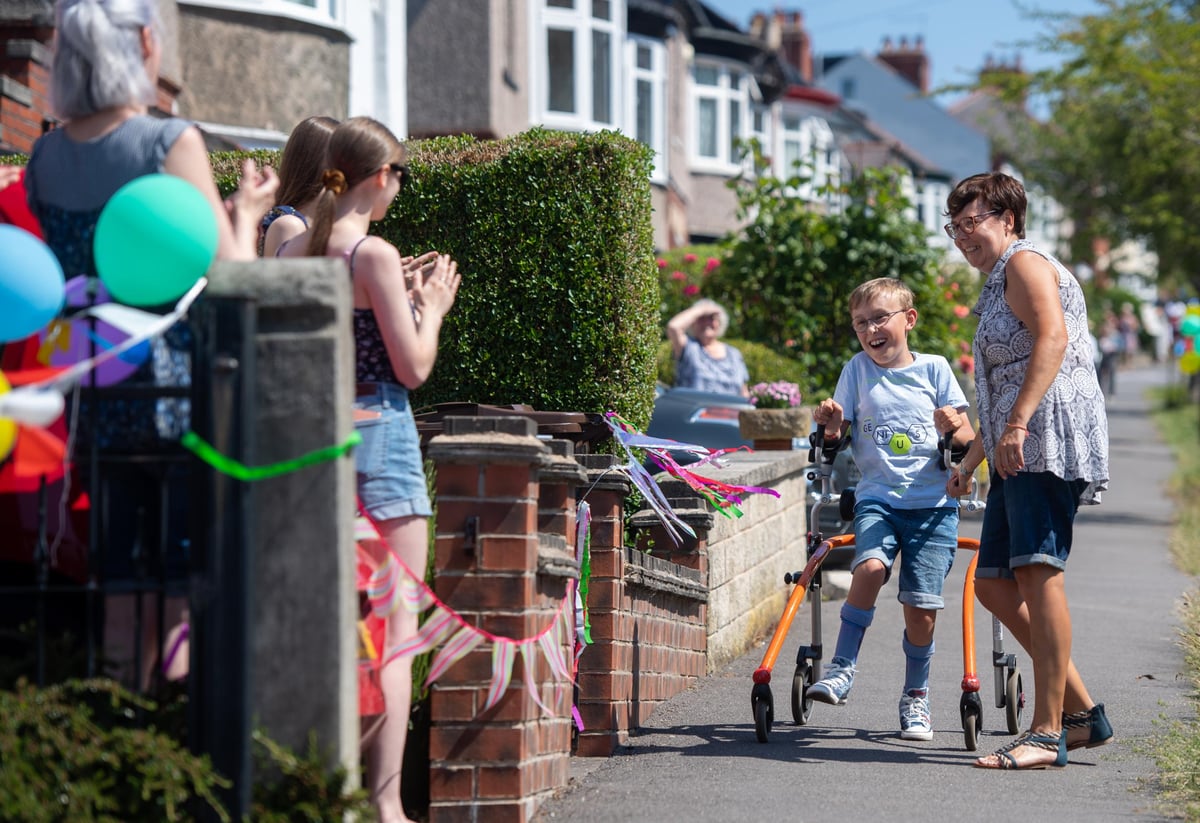 'Incredible' boy, 9, with cerebral palsy, completes charity marathon | London Evening Standard