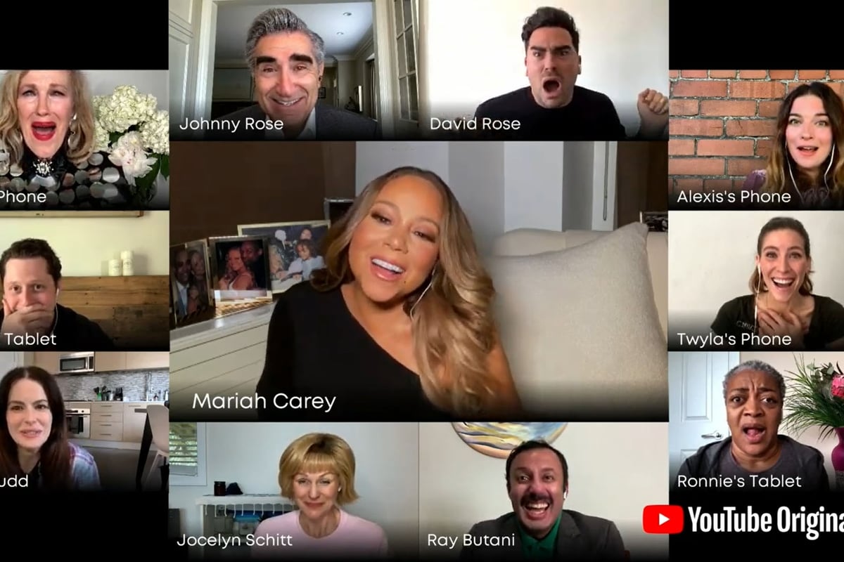 Mariah Carey 'Zoom-bombs' Schitt's Creek cast as they sing Hero for Dear Class of 2020 | London Evening Standard