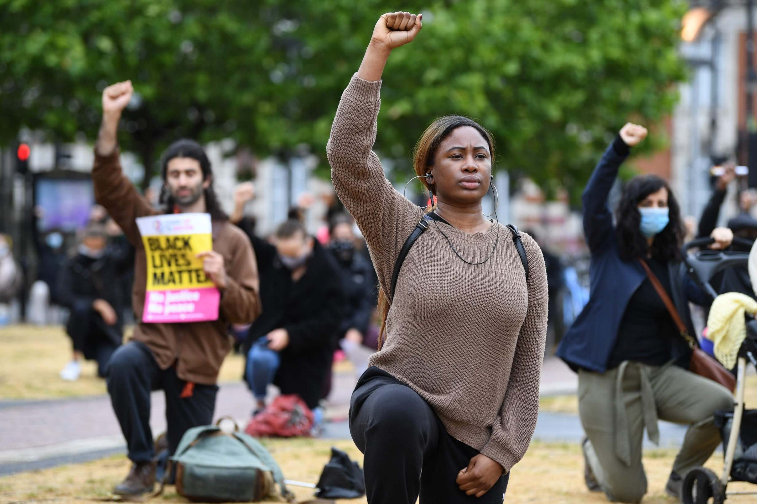Take the knee: Thousands of Brits kneel for Black Lives Matter tribute