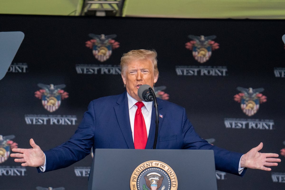 Donald Trump tells military graduates to never forget civil war soldiers who fought to extinguish ‘evils of slavery’ | London Evening Standard