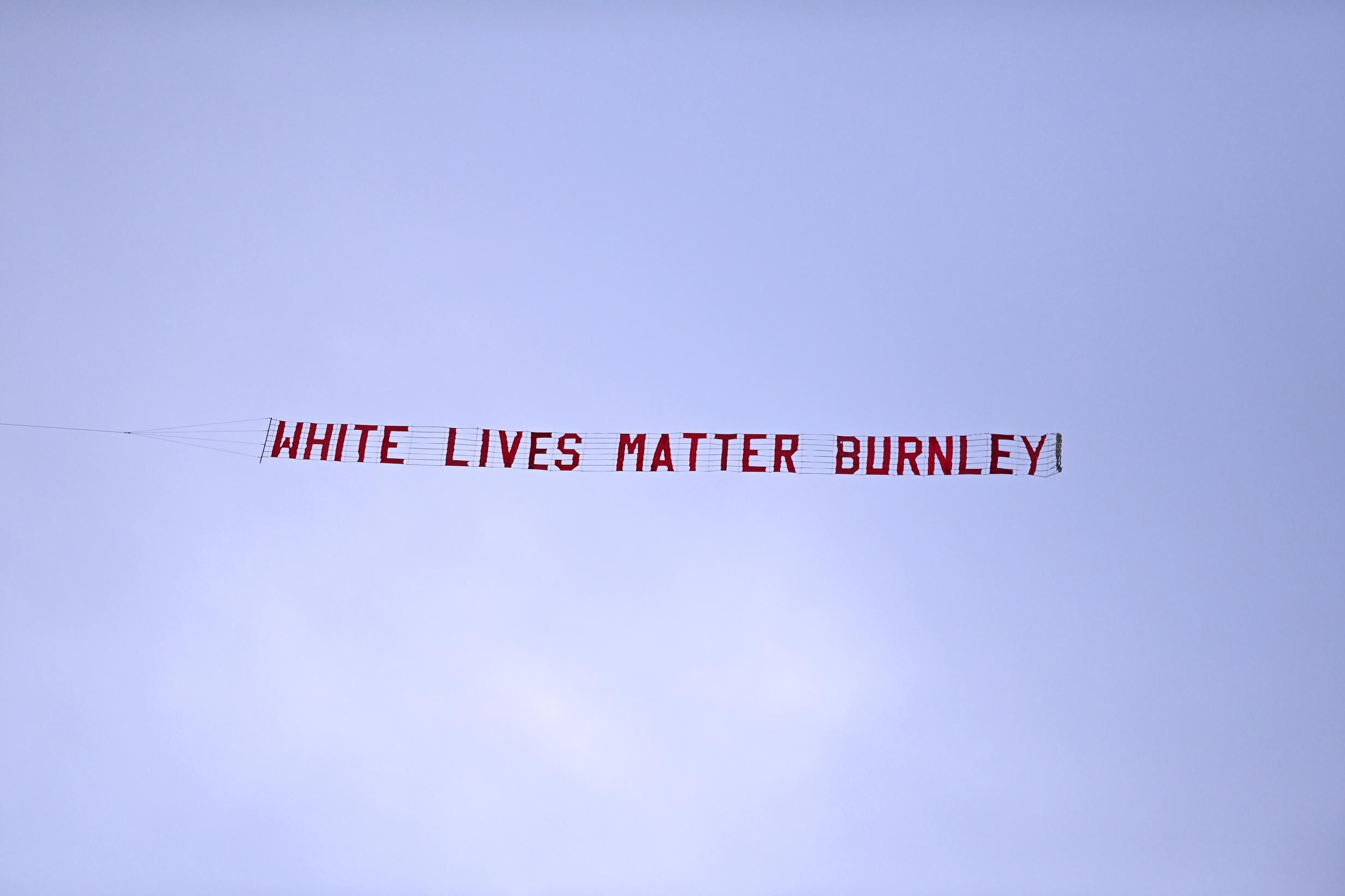 Burnley fans' 'White Lives Matter' stunt prompts Blackpool Airport ban