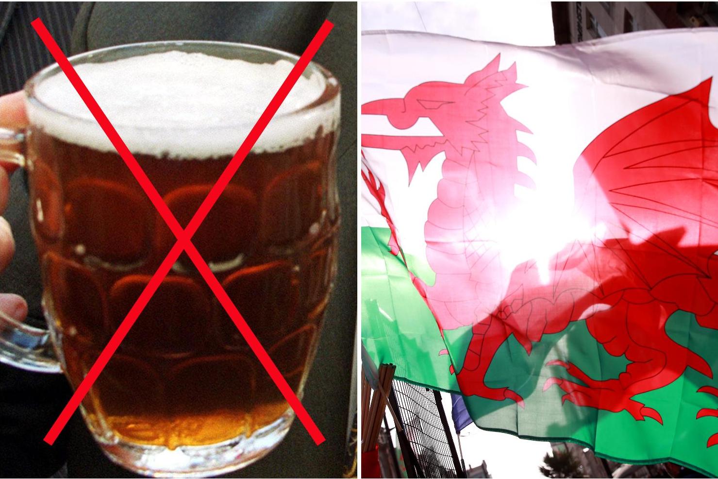 Welsh banned from travelling more than five miles to pubs in England