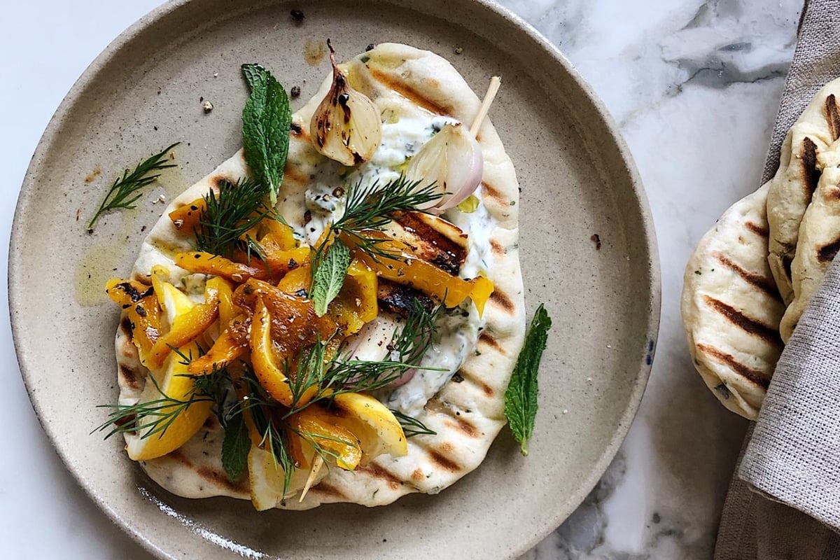 How to make Anna Barnett's Minted Flatbreads with Halloumi Skewers | London Evening Standard
