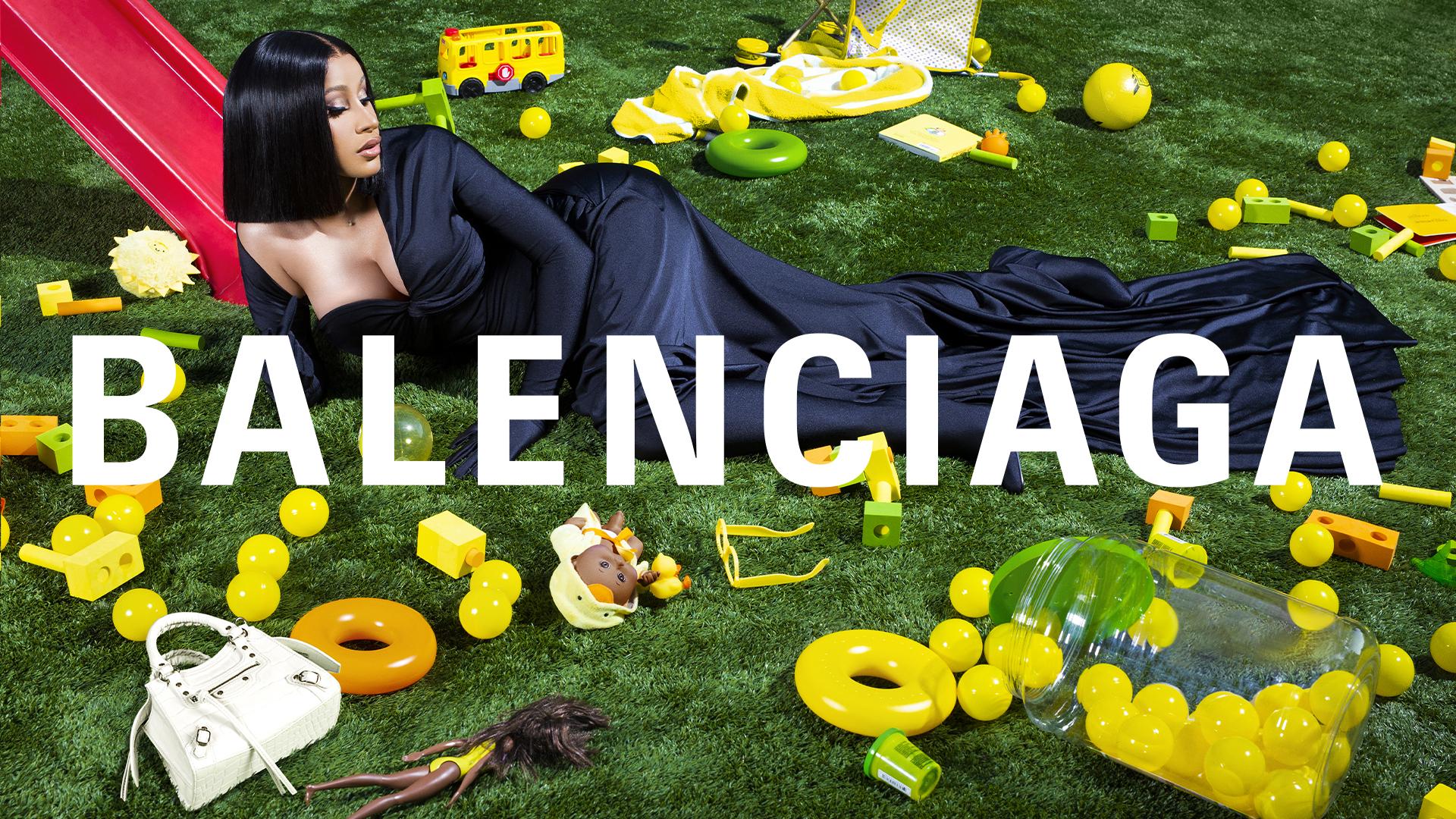 Cardi B is new face of Balenciaga and all over the Louvre in Paris