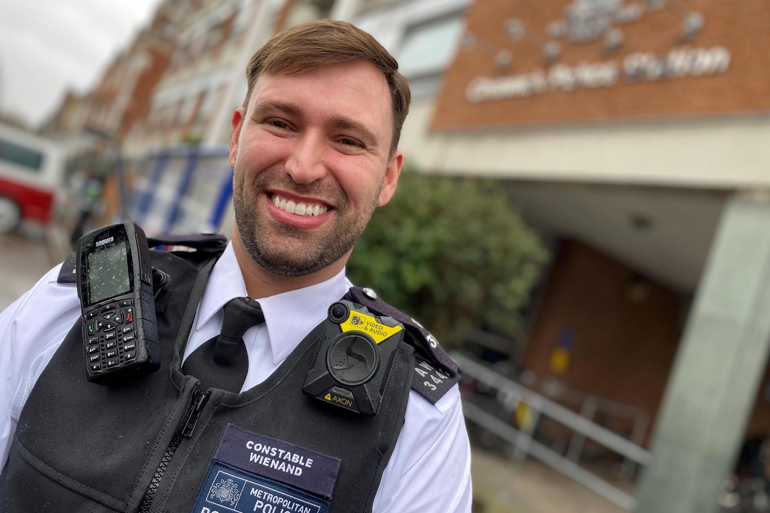 Met Pc who tackled armed raiders in his boxers nominated for award
