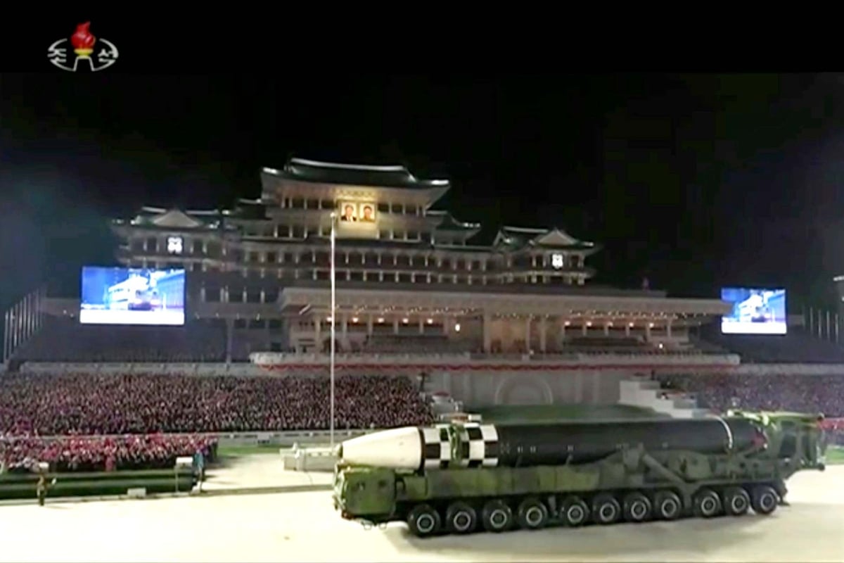 Kim Jong Un shows off missile arsenal at 75th anniversary of North Korea's ruling party | London Evening Standard