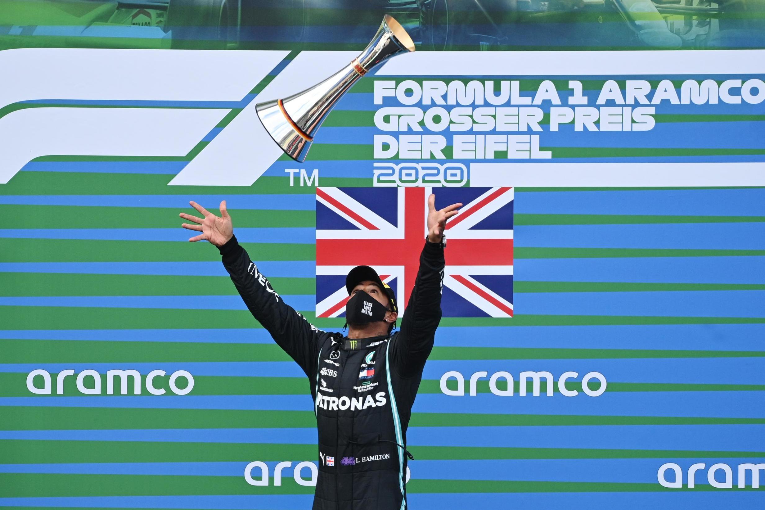 F1 Eifel Grand Prix: Hamilton equals Schumacher record - LIVE!