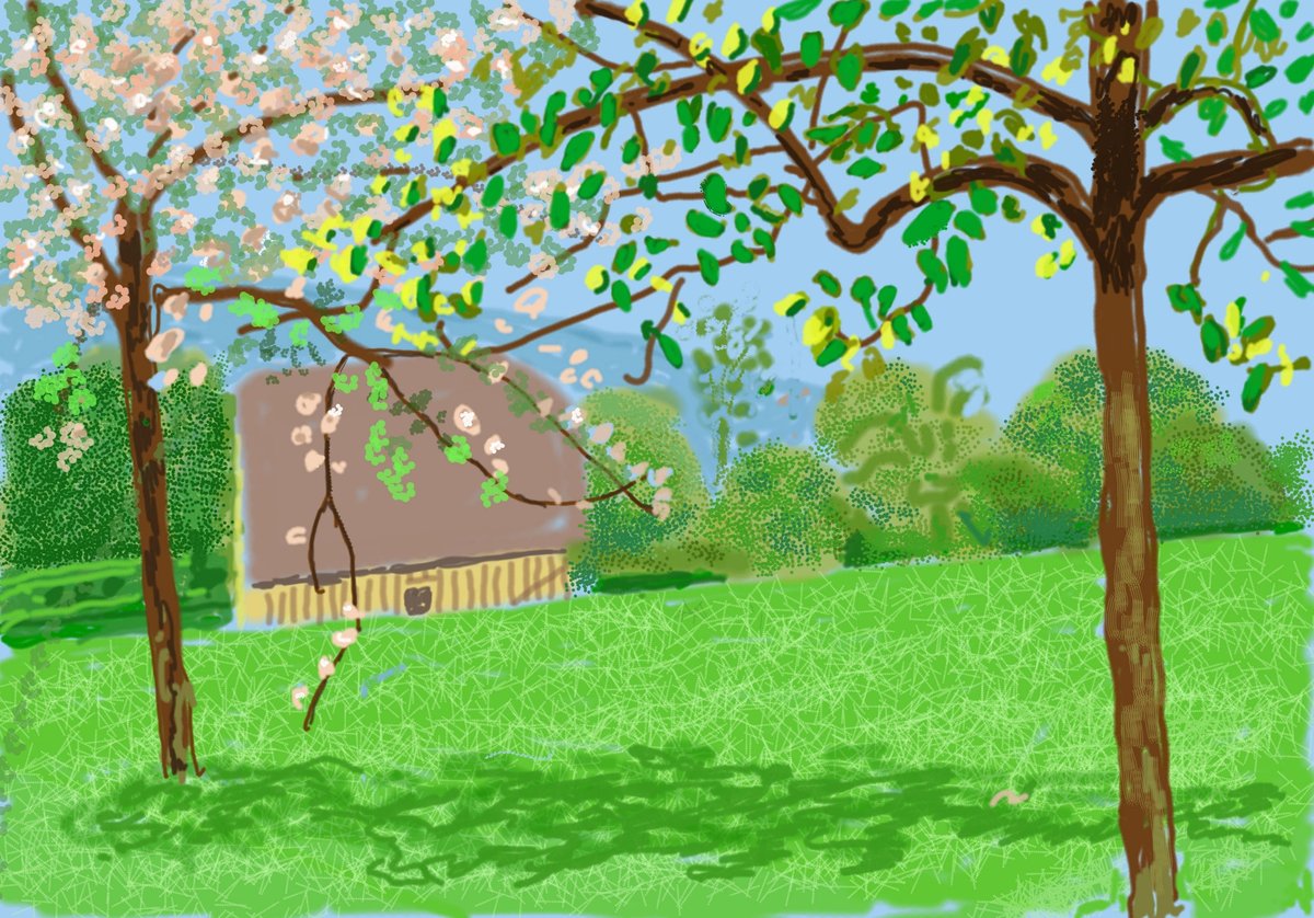 David Hockney's hopeful iPad drawings created during lockdown to go on show in Royal Academy exhibition | London Evening Standard